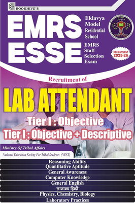 EMRS Lab Attendant, Tier 1 & 2 (Set Of 8 Books) Eklavya Model Residential School EMRS Staff Selection Exam ESSE 2025-26(Paperback, Rekha Jha)