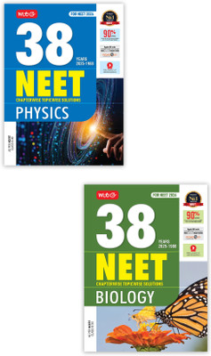 MTG 38 Years NEET Previous Year Solved Question Papers Physics, Biology PYQs Chapterwise Topicwise Solutions For 2025-2026 Exam (Set Of 2 Books) | Get Free Access Of Video Solutions & Smart Book(Paperback, MTG Editorial Board)