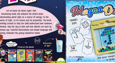 Bundle Of S.T.E.M Toy Book On Science Essentials : Science Made Easy : Light Hardcover And Mag Magnetic Drawing Board For Kids - Magna Dots Doodle Board With Magnetic Pen - 8x8 Travel Size With Kids Safe Magnets - Fun Toy Toddler Gift(Hardcover, PANEL OF AUTHORS) Bundle Of S.T.E.M Toy Book On Science Essentials : Science Made Easy : Light Hardcover And Mag Magnetic Drawing Board For Kids - Magna Dots Doodle Board With Magnetic Pen - 8x8 Travel Size With Kids Safe Magnets - Fun Toy Toddler Gift(Hardcover, PANEL OF AUTHORS)