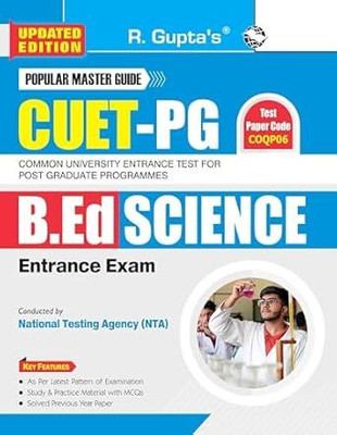 CUET-PG: B.Ed (SCIENCE) Entrance Exam Guide Paperback – 18 July 2024(Paperback, RPH Editorial Board)