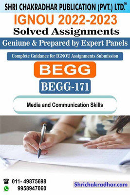 IGNOU BEGG 171 Solved Assignment 2022-23 Media And Communication Skills IGNOU Solved Assignment BAG English (2022-2023) Begg171(Paperback, BHAVYA KUMAR SAHNI)