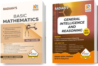 Combo Of Basic Maths And General Intelligence & Reasoning Guide Book 2024 For Class 6 Entrance Exams (Set Of 2 Books, English Medium)(Paperback, Radian Book Company)