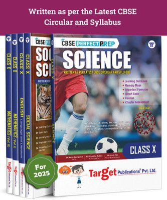 CBSE Class 10th Science, English Notes, Social Science And Maths Vol 1, 2 | Exemplar, MCQs, PYQ | Based On Latest NCERT Syllabus| 5 Books(Paperback, Target Publications)