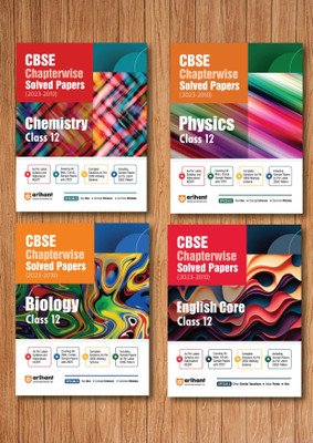 CBSE Chapterwise Class 12th Solved Papers For 2023-2010 English Core, Physics, Chemistry And Biology (Set Of 4 Books)(Paperback, ARIHANT CBSE EXPEART TEAM)