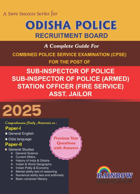 Odisha Police
combined Competitive Recruitment Examination For The Post Of Sub Inspector 2023-24.(Paperback, Rainbow Group Of Writers)