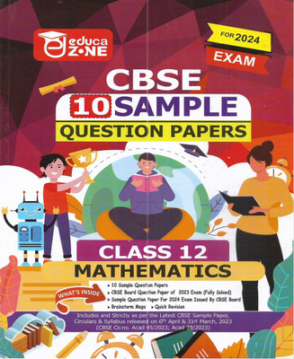 CBSE Class 12 Mathematics Solved Sample Papers 2024 In English(Paperback, publication team)