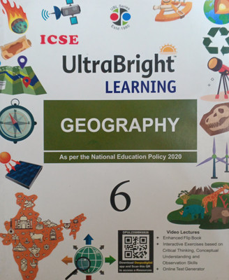 Icse Ultra Bright Learning Geography Class 6(Pepper back, Dr bina biswas)