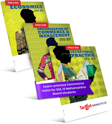 Std 12 OCM, SP And Economics Books | Precise | Commerce | HSC Maharashtra State Board | Includes Smart Codes & Previous Year Board Question Paper | Based On STD. XII Latest Syllabus | Set Of 3 Books(Paperback, Target Publications)