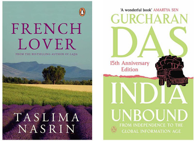 French Lover : A Novel & India Unbound: From Independence To The Global Information Age (Set Of 2 Books)(Paperback, NASRIN, TASLIMA)