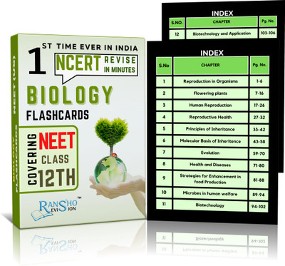 NCERT Based NEET(UG) Biology Flashcards For Class 12th(Hardcover, Rans2ho Chemistry)
