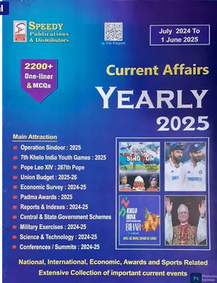 Speedy Current Affairs June 2025 Varshikank Yearly July 2024 To 1 June 2025 English Medium(Paperback, speeddy)