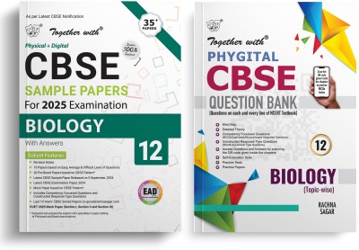 Together With CBSE Class 12 Biology EAD Sample Paper & Phygital Question Bank (Chapterwise & Topicwise) Set Of 2 For Board Examination 2024-25(Paperback, Rachna Sagar)