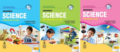 Awareness Science For Class 6 To 8 ( Set Of 3 Books)(Paperpack, Lakhmir Singh, Manjit Kaur)