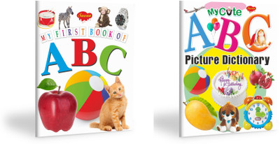Set Of 2 Books, General Learning Books | My Cute ABC Picture Dictionary And My First Book Of ABC(Paperback, Manoj Publications Editorial Board)
