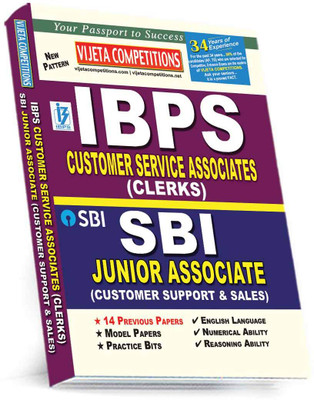 IBPS Customer Service Associates (Clerks) | SBI Junior Associate (Customer Support & Sales) Preliminary Exam | New Pattern (English Medium)(Paperback, Vijeta Competition Editorial Board)