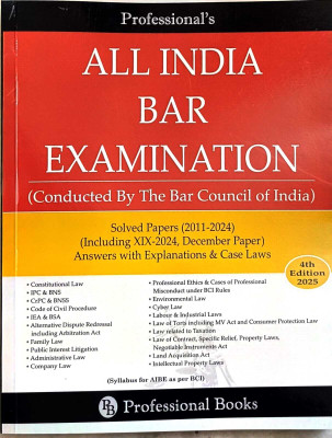New Ed. All India Bar Examination (Conducted By The Bar Council Of India) 4th Edition(Paperback, Shikha Arora)