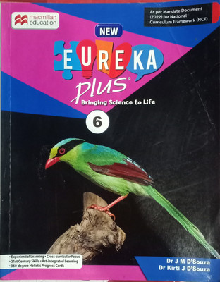 New Eureka Plus Bringing Science To Life Class 6(Pepper back, Dr.jm D'Souza, Dr kriti j D'Souza)
