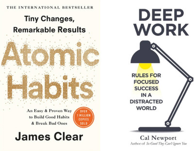 Atomic Habits + Deep Work(Paperback, Cal Newport, James Clear)