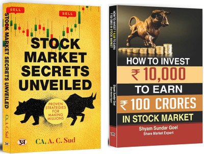 Stock Market Secrets Unveiled: Proven Strategies + How To Invest Rs. 10,000 To Earn Rs. 100 Crores In Stock Market | The Key To Stock Market Success Isn’t Just Knowledge—It’s The Right Strategy And Mindset (Set Of 2 Books In English)(Paperback, CA, A. C. Sud, Shyam Sundar Goyal) Stock Market Secrets Unveiled: Proven Strategies + How To Invest Rs. 10,000 To Earn Rs. 100 Crores In Stock Market | The Key To Stock Market Success Isn’t Just Knowledge—It’s The Right Strategy And Mindset (Set Of 2 Books In English)(Paperback, CA, A. C. Sud, Shyam Sundar Goyal)
