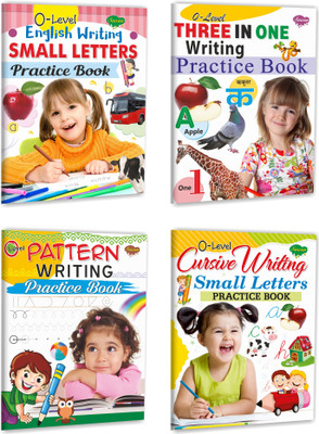 O-Level Three in One Writing Practice Book, Pattern Writing Practice Book, English Writing Small Letters Practice Book and Cursive Writing Small Letters Practice Books for Kids : Writing Books for Kids, Practice Book for Kids, Cursive Writing Book, Kids Learning Book | Set of 4 O-Level Writing Books O-Level Three in One Writing Practice Book, Pattern Writing Practice Book, English Writing Small Letters Practice Book and Cursive Writing Small Letters Practice Books for Kids : Writing Books for Kids, Practice Book for Kids, Cursive Writing Book, Kids Learning Book | Set of 4 O-Level Writing Books