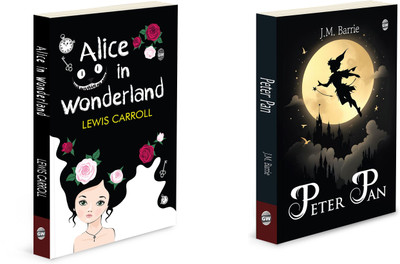 Alice In Wonderland And Peter Pan :- Mixed Bestseller Collection, Classic Stories For Young Learners, Two In One Fantasy Classics, All Time Favorite Storybook Bundle | Set Of 2 Books(Paperback, Lewis Carroll, J.M. Barrie)