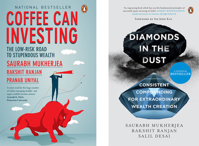 Coffee Can Investing: The Low-Risk Road & Diamonds In The Dust: Consistent Compound (SET OF 2 BOOKS)(Hardcover, Mukherjea Saurabh; Ranjan Rakshit)