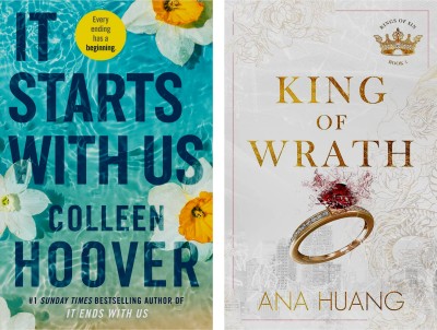 Combo Of 2 Books : It Starts With Us + King Of Wrath(Perfect Paperback, Colleen Hoover, Ana Huang)