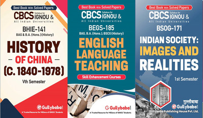 BHIE-141 History Of China(C.1840–1978) BEGS-185 English Language Teaching BSOG-171 Indian Society: Images And Realities(Paperback, GPHExpert)