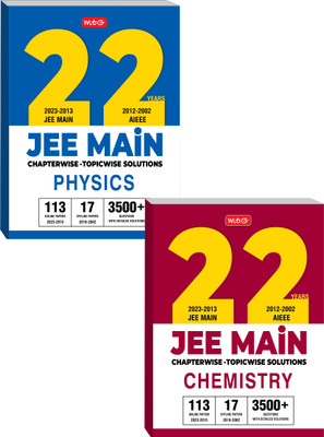 MTG 22 Years JEE MAIN Previous Years Solved Question Papers With Chapterwise Topicwise Solutions Physics & Chemistry - JEE Main PYQ Books For 2024 Exam (Set Of 2 Books)(Paperback, Mtg Editorial Board) MTG 22 Years JEE MAIN Previous Years Solved Question Papers With Chapterwise Topicwise Solutions Physics & Chemistry - JEE Main PYQ Books For 2024 Exam (Set Of 2 Books)(Paperback, Mtg Editorial Board)