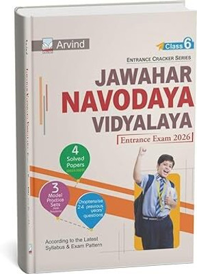 Jawahar Navodaya Vidyalaya Entrance Exam Guide 2026(ENGLISH), Class 6, With 4 Solved Papers, 3 Model Practice Sets, Previous Years Questions| JNV ENGLISH GUIDE 2025| JAWAHAR ENGLISH GUIDE22025(Paperback, ARVIND PRAKASHAN)