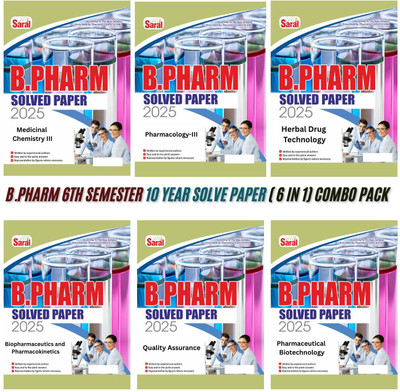 BestSellio Books | Complete B Pharm 6th Semester Solution 10 Year Solved Papers| PCI Syllabus(Paperback, Expert Pharmacy Faculty)