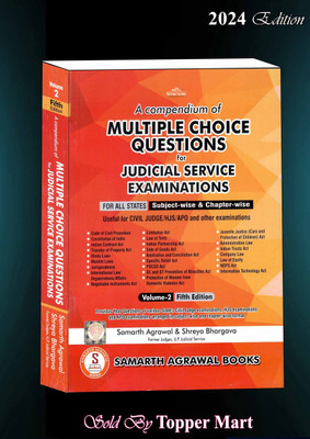 A Compendium Of Multiple Choice Questions For Judicial Service Examinations (Volume-2) Edition 2024 Edition 2024(Paperback, SHREYA AGARWAL, SAMARTH AGARWAL)