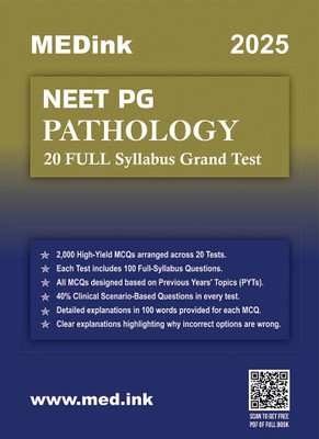 NEET PG Pathology 20 Grand Test 2025 Edition(Paperback, MCQGPT)
