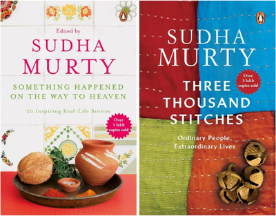 Something Happened On The Way To Heaven + Three Thousand Stitches - Combo Of 2 Books Set(Paperback, Sudha Murty) Something Happened On The Way To Heaven + Three Thousand Stitches - Combo Of 2 Books Set(Paperback, Sudha Murty)