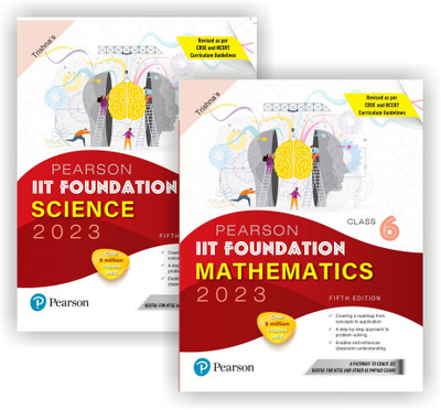 COMBO Pearson IIT Foundation MATHEMATICS & SCIENCE Class 6, SET OF 2 BOOKS Revised As Per CBSE And NCERT Curriculum Guidelines With Includes Active App -To Gauge Self Preparation - TENTH Edition 2023 By(Paperback, TRISHNA'S) COMBO Pearson IIT Foundation MATHEMATICS & SCIENCE Class 6, SET OF 2 BOOKS Revised As Per CBSE And NCERT Curriculum Guidelines With Includes Active App -To Gauge Self Preparation - TENTH Edition 2023 By(Paperback, TRISHNA'S)