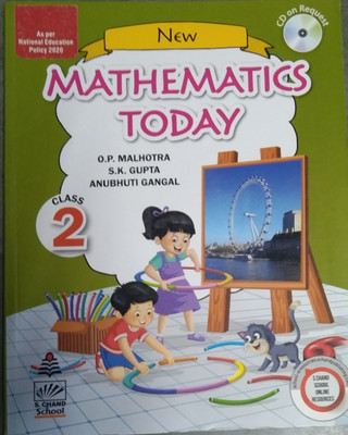 S.chand New Mathematics Today For Class 2(Paperpack, S.K. Gupta)