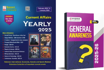 Current Affairs Yearly 2024 Februrary 2025 To 1st January 2025(Paperback, Speedy & Evidya)