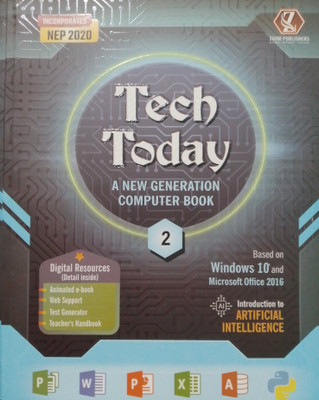 Tech Today A New Generation Computer Book Class 2 (Nep 2020)(Paperback, RUCHI KUSUMWAL)