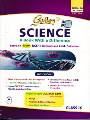 Golden Science: Based On NEW NCERT Textbook And CBSE Guidelines For Class IX 2023-24 Coloured Edition(Paperback, R.C.Gupta)