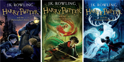 Combo Of 3 Books : Harry Potter And The Philosopher's Stone + Harry Potter And The Chamber Of Secrets + Harry Potter And The Prisoner Of Azkaban(Paperback, J K Rowling)