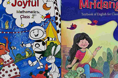 NCERT Text Book Class 2 Mridang+joyful Mathematics New Edition(Paperback, NCERT)