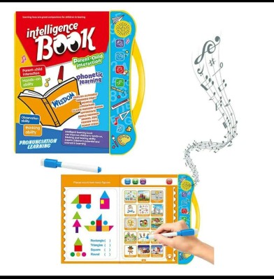 Kids Intelligence Book Sound Book For Children, English Letters & Words Learning Book, Fun Educational Toys. Activities With Numbers, Shapes Learning Book For Toddlers(Card board, Graceo)