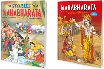 Great Stories Of Mahabharata | Set Of 2 Story Book For Kids | Mahabharata And Great Stories From Mahabharata World Greatest Story Books(Paperback, Manoj)