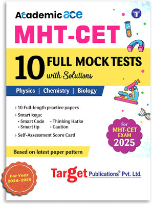 MHT CET 2025 10 Full Mock Tests With Solutions | Physics, Chemistry And Biology (PCB) | Based On Latest Paper Pattern(Paperback, Target Publications)
