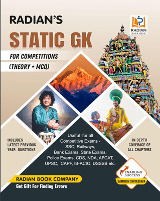 Static GK(General Knowledge) Theory + MCQ Book 2025 In English For Competitions With Latest PYQ(Paperback, radian book company)