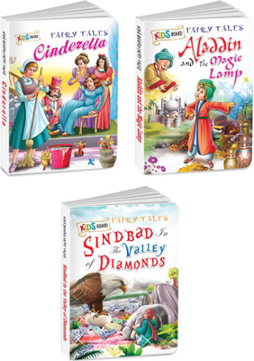 Sawan Present Set Of 3 Books | Kids Board Fairy Tales | Cinderella, Aladdin And The Magic Lamp And Sindbad In The Valley Of Diamonds(Board Book, Manoj Publications Editorial Board)