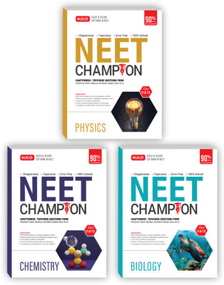 MTG NEET Champion Physics, Chemistry, Biology (Set Of 3 Books) For 2024 Exam | NCERT Based Chapterwise Topicwise Questions Papers From Last 10 Previous Years Medical Entrance Exams | PYQs Question Bank(Paperback, Mtg Editorial Board) MTG NEET Champion Physics, Chemistry, Biology (Set Of 3 Books) For 2024 Exam | NCERT Based Chapterwise Topicwise Questions Papers From Last 10 Previous Years Medical Entrance Exams | PYQs Question Bank(Paperback, Mtg Editorial Board)