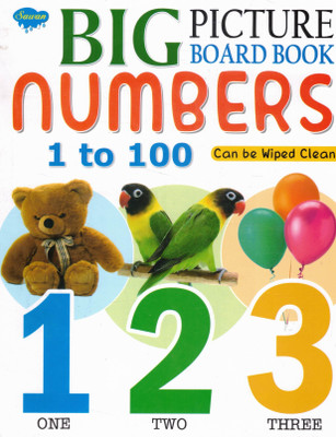 Big Picture Board Book: Numbers 1 To 100 | Sawan Wipe-Clean Counting Book For Kids(Hardcover, Generic)