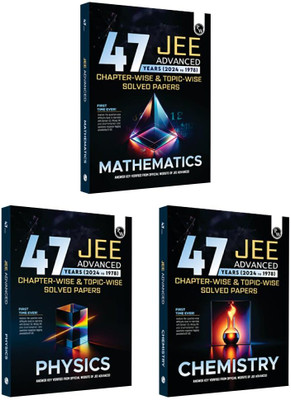 PW 47 Years Physics, Chemistry And Mathematics Combo Set Of 3 Books Chapterwise And Topicwise Solved Papers PYQ Of JEE Advanced 1978 To 2024 Paperback – 29 May 2024(Paperback, pw)