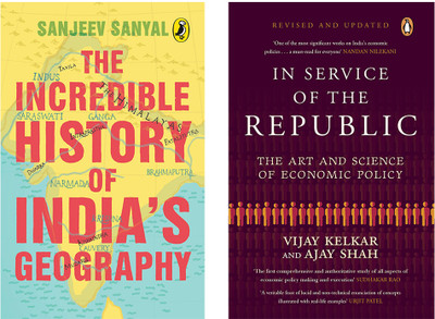 In Service Of The Republic : The Art And Science Of Economic Policy & The Incredible History Of India's Geography By Sanjeev Sanyal And Sowmya Rajendran (Set Of 2 Books)(Paperback, Kelkar, Vijay)